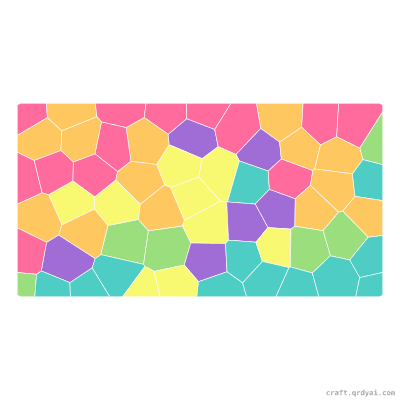 Star Chart mosaic sticker template — finished art preview