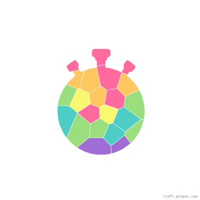 Stopwatch mosaic sticker template — finished art preview