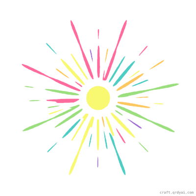Supernova mosaic sticker template — finished art preview