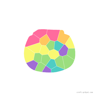 Sushi Roll mosaic sticker template — finished art preview