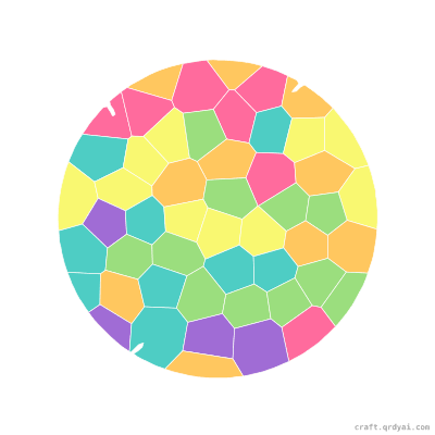 Tennis Ball mosaic sticker template — finished art preview