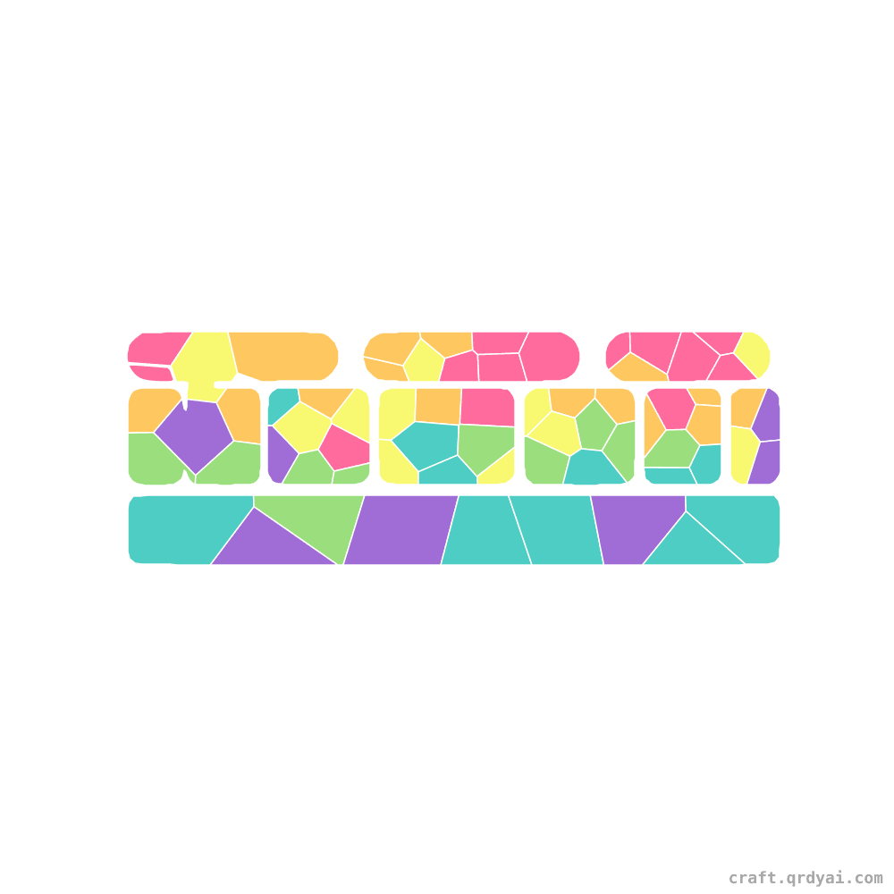 Toy Xylophone mosaic sticker template — finished art