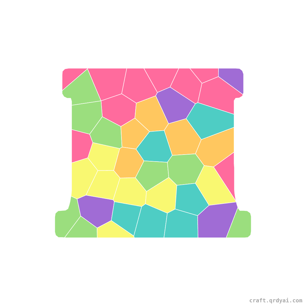 Track Hurdle mosaic sticker template — finished art
